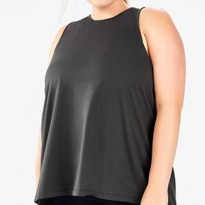 Grey Fabletics open back tank